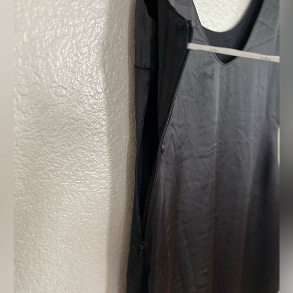 NWOT Enchanting Sophistication Black Satin Mermaid Maxi Dress - Picture 7 of 8